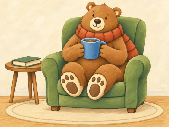 Bear and Cocoa — finished reference painting