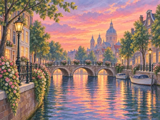 Canal at Dusk — finished reference painting
