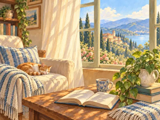 Cozy Reading Room — finished reference painting