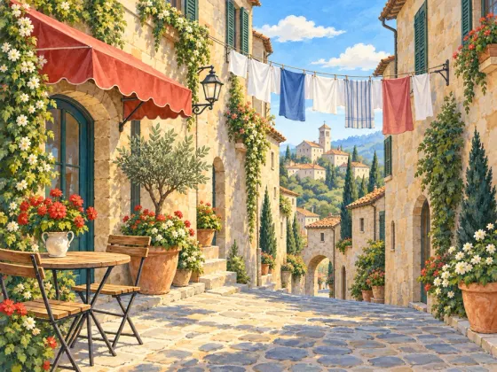 Old European Street — finished reference painting