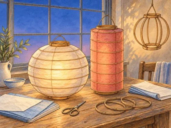 Paper Lantern Workshop — finished reference painting