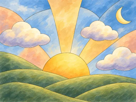 Patchwork Clouds — finished reference painting