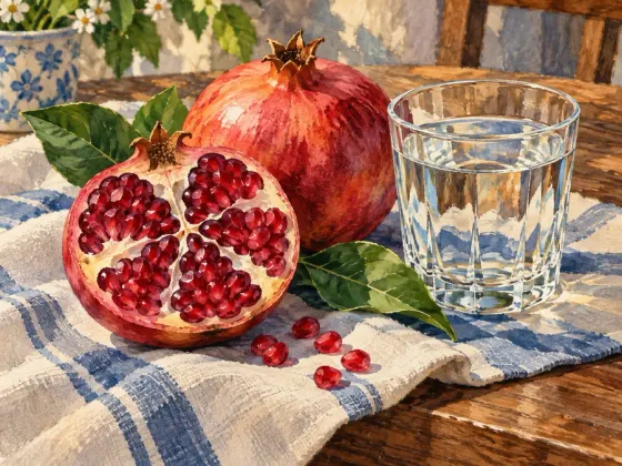 Pomegranate and Cut Glass — finished reference painting