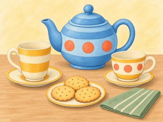 Tea for Two — finished reference painting