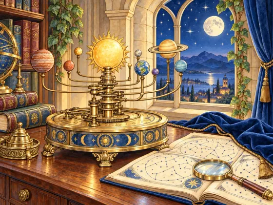 The Astronomer’s Orrery — finished reference painting