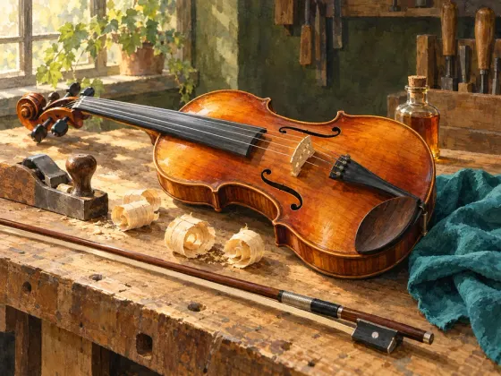 The Violin Maker’s Bench — finished reference painting