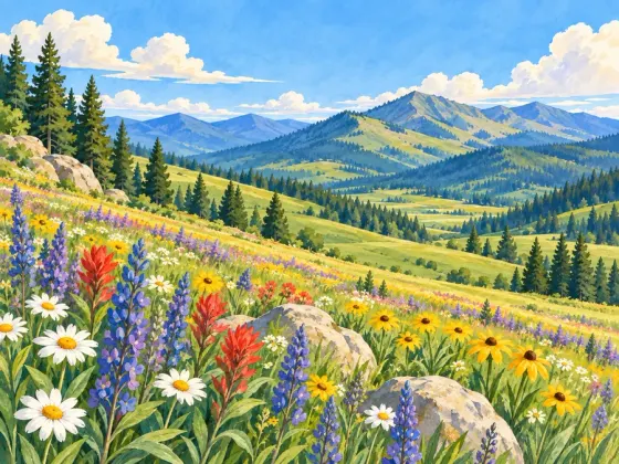 Wildflower Meadow — finished reference painting